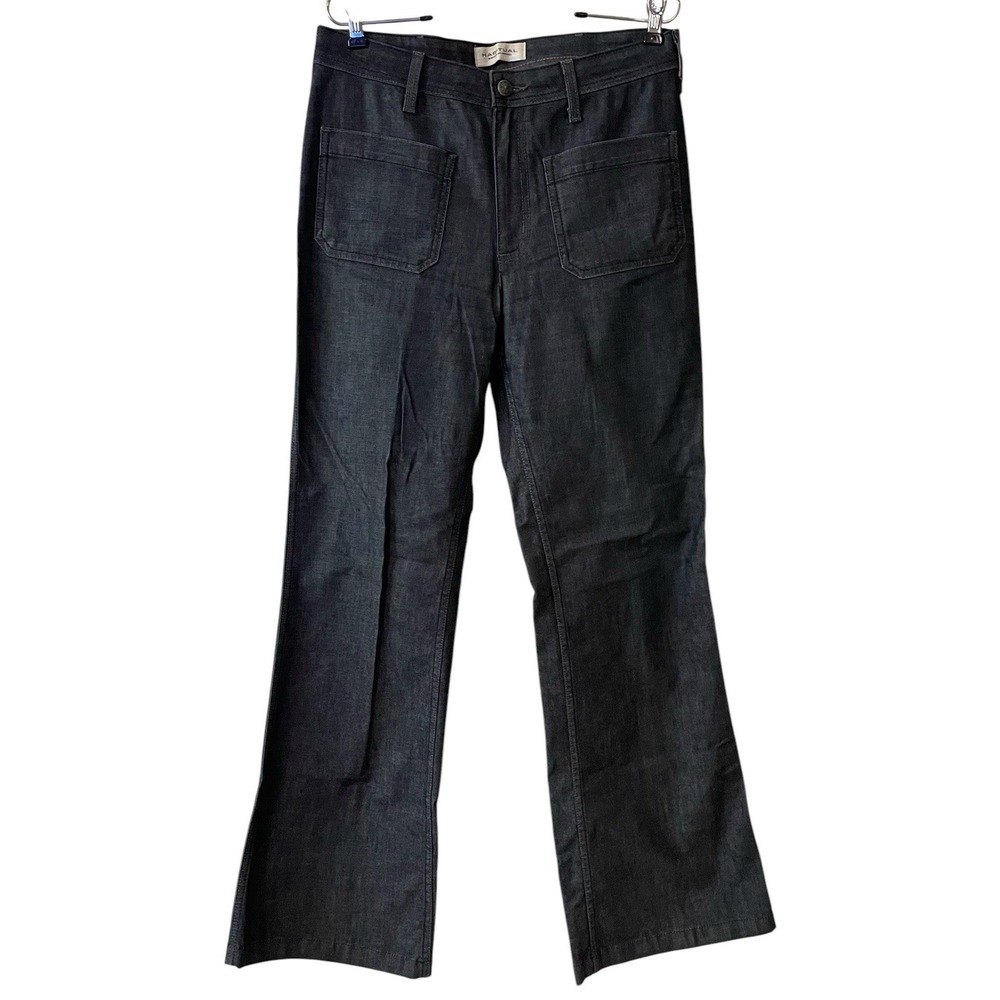 Habitual New York Eventide Dark Wide Leg Flare Patch Pocket Jeans Retro Y2K 31